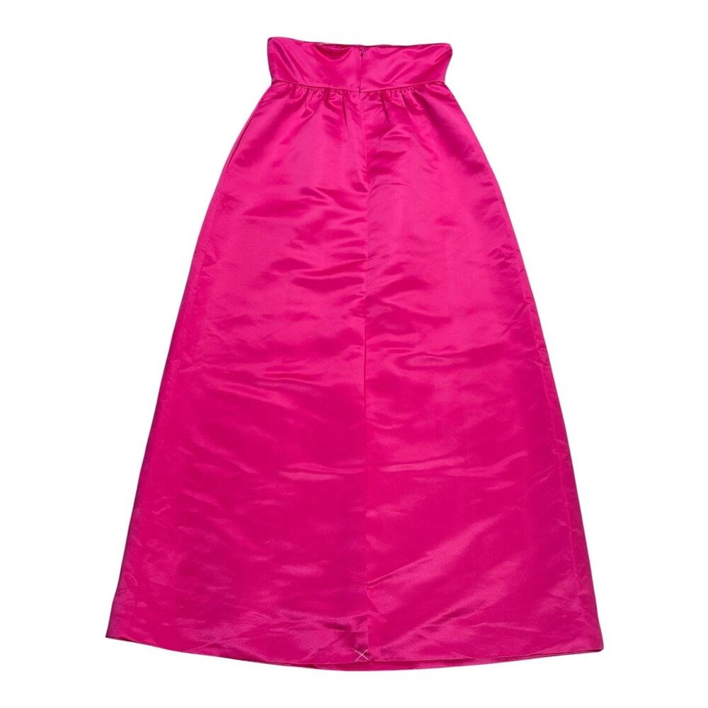 J. Crew Collection NWT Limited-Edition Strapless Dress in Duchesse Satin Fuchsia - Picture 4 of 6